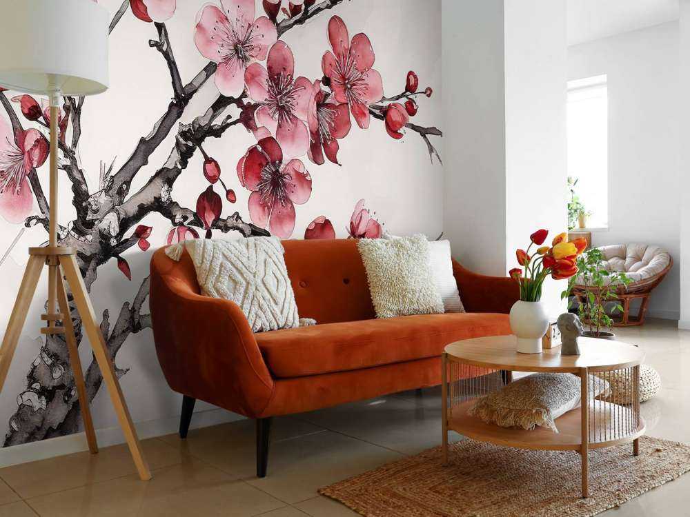 Encre Branches de Fleurs de Cerisier #6