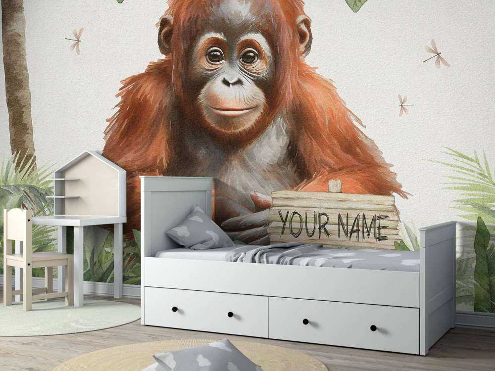 Jeune orang-outan dans la jungle