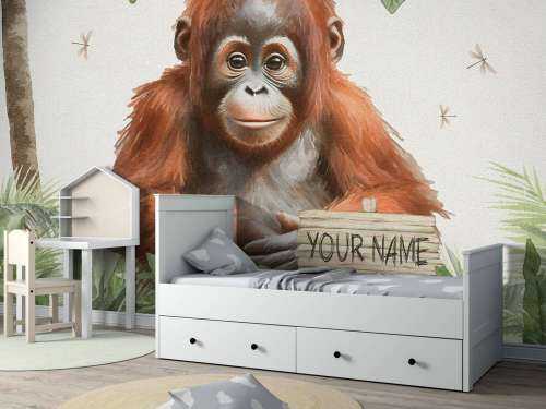Jeune orang-outan dans la jungle