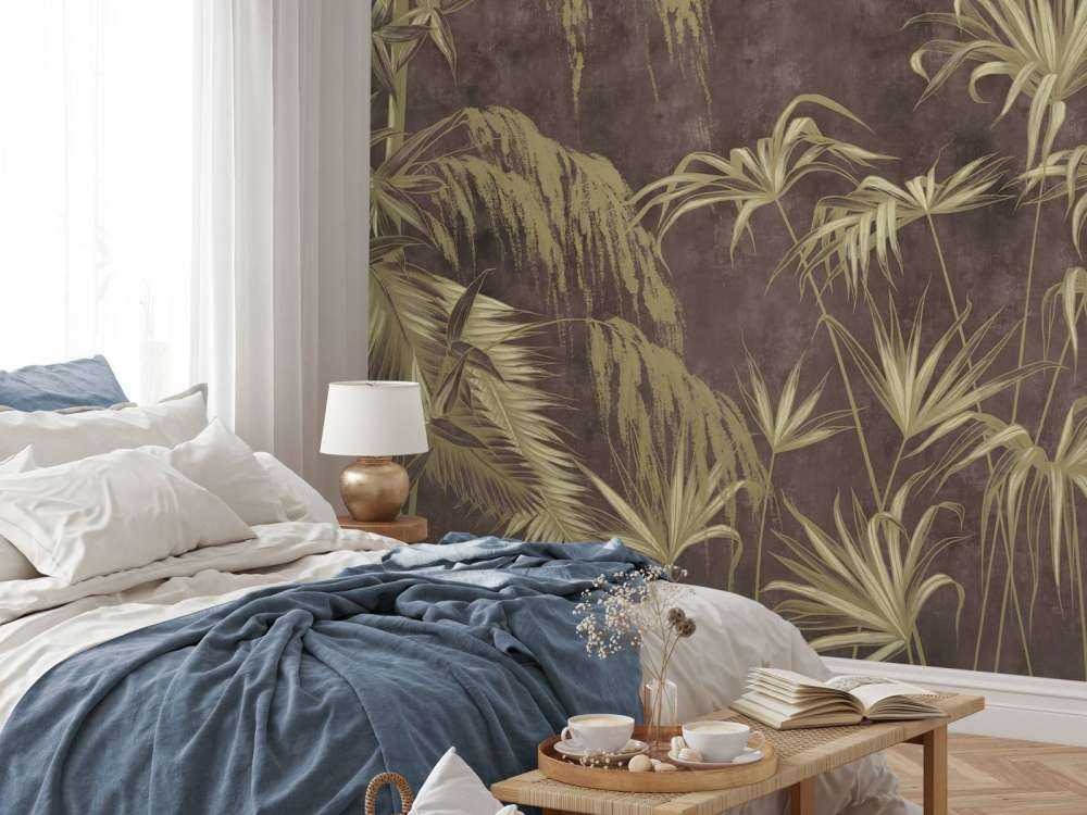 Jeu d'Ombres des Feuilles de Palmier