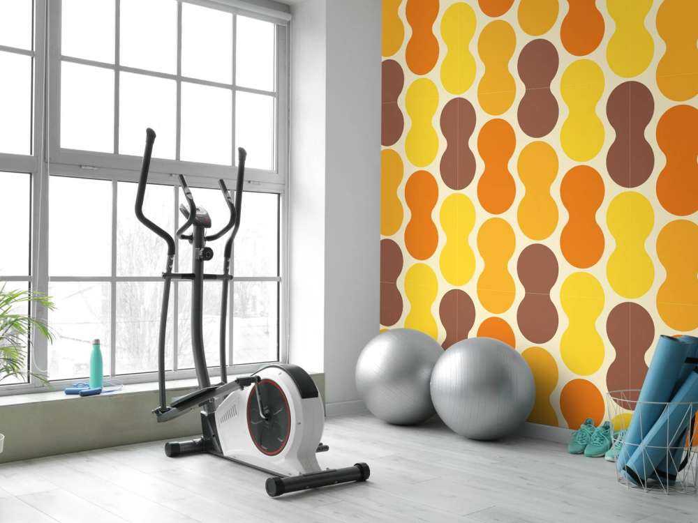 Motif de fleur rétro