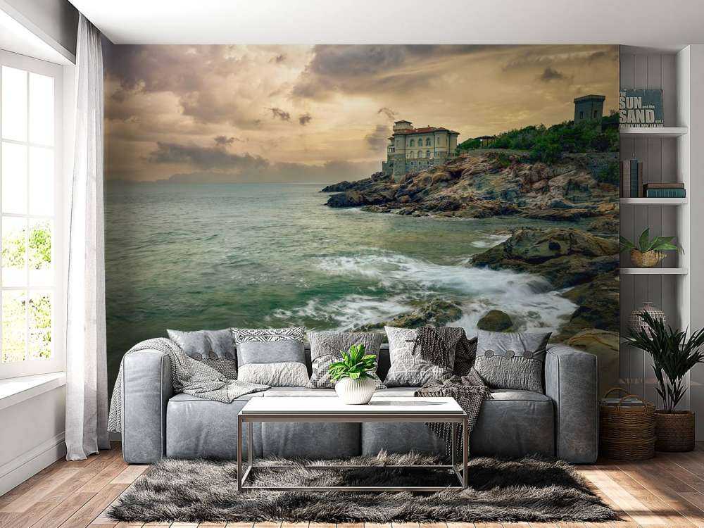 Vieux château sur la côte