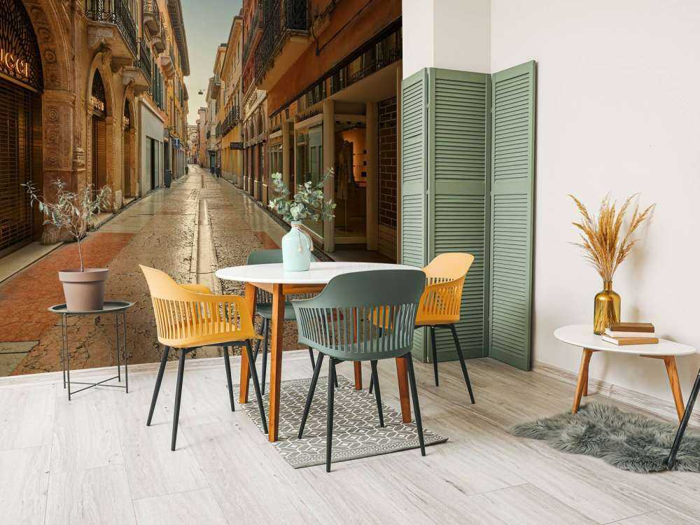 Rue commerçante en Italie