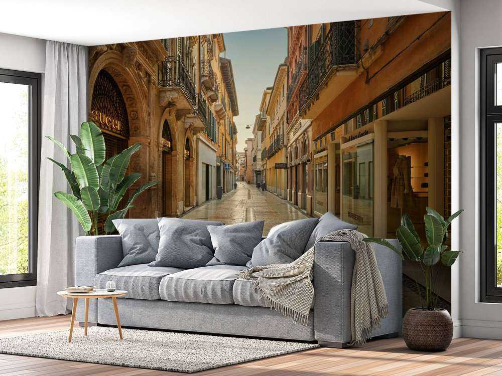 Rue commerçante en Italie