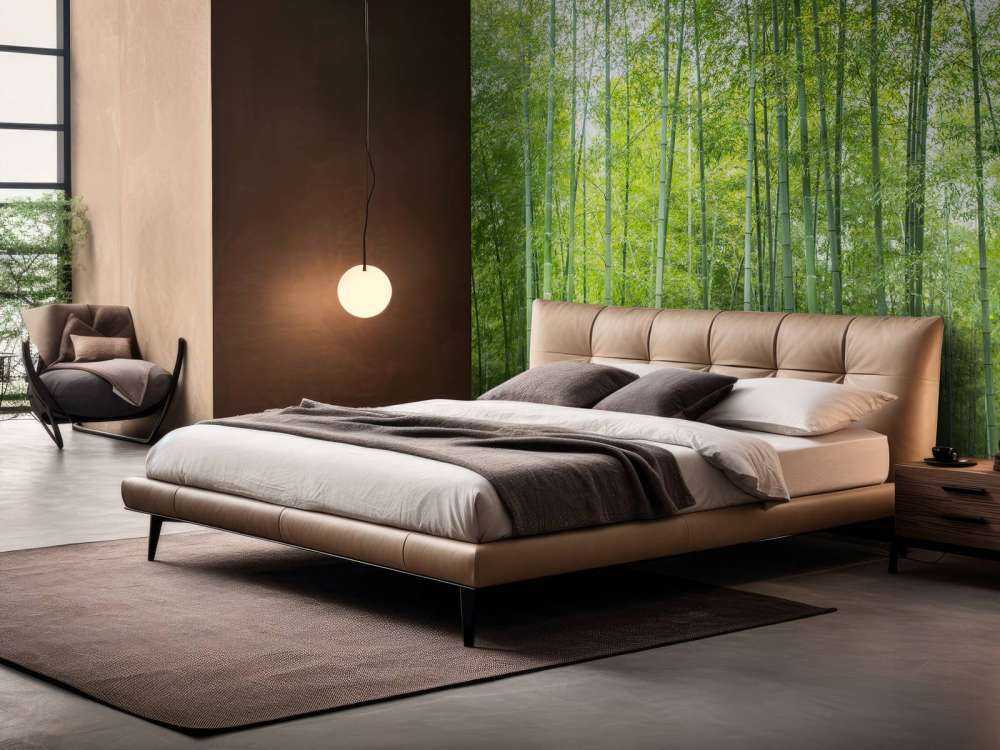 Forêt de bambous verts