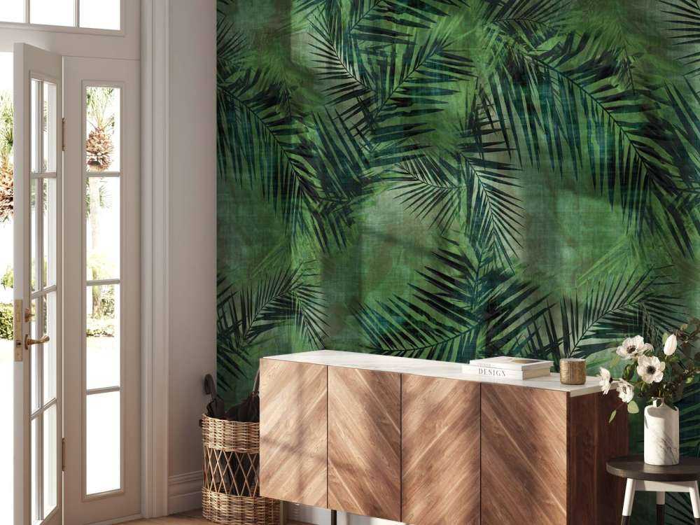 Feuilles vertes tropicales