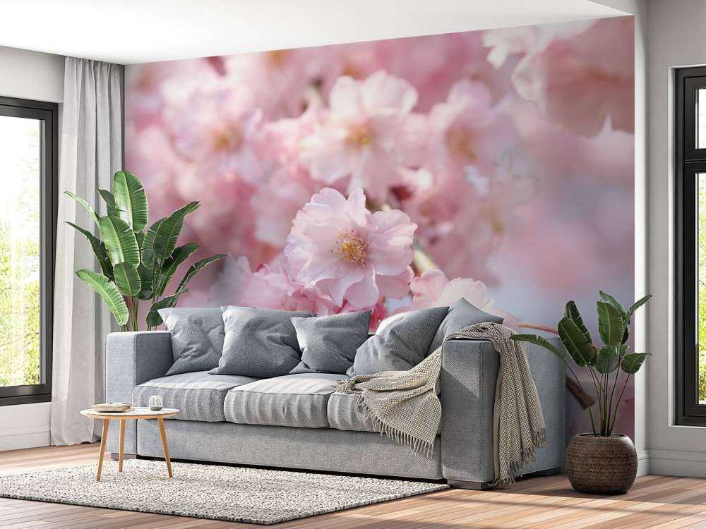 Gros plan sur des fleurs roses