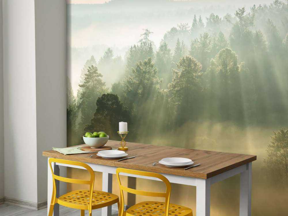 Lever de soleil entre les collines