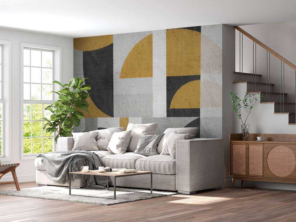 Demi-lunes en style béton