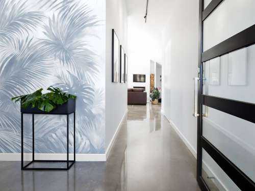 Palm Extravaganza Bleu