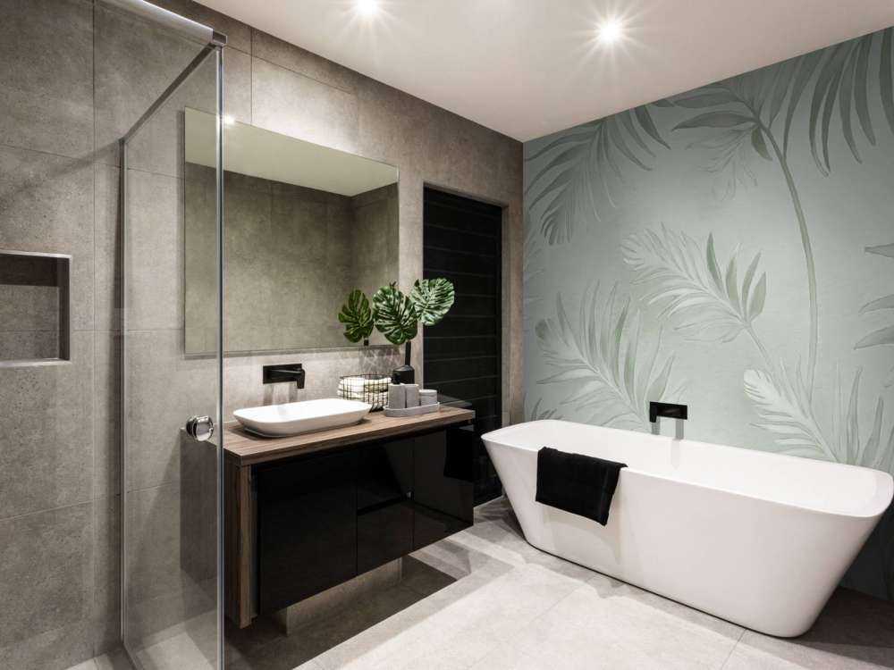 Feuilles dorées sur crème foncée