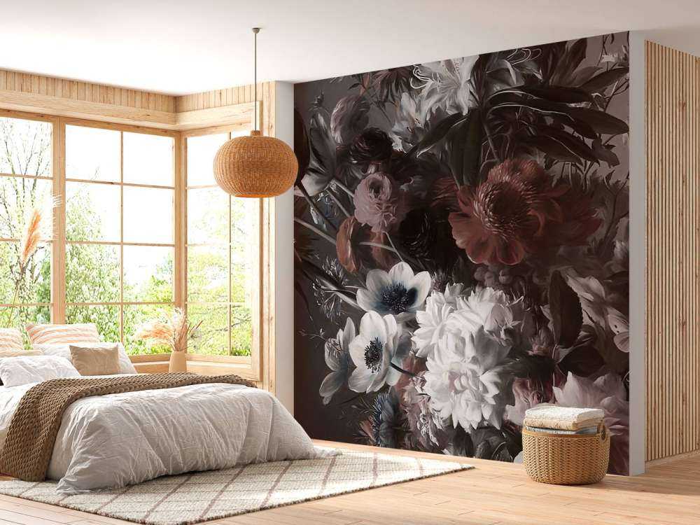 Grand bouquet avec des anémones roses