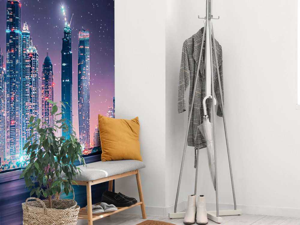 Lumière nocturne au-dessus de la ligne d'horizon