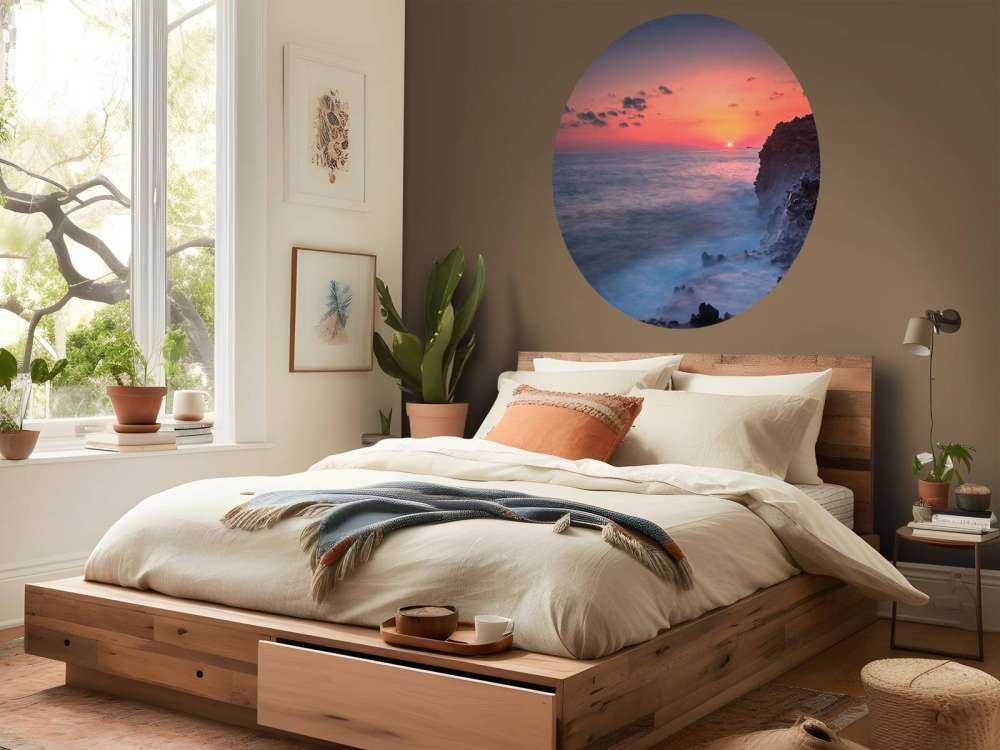 Côte de lave dans la lumière du soir.