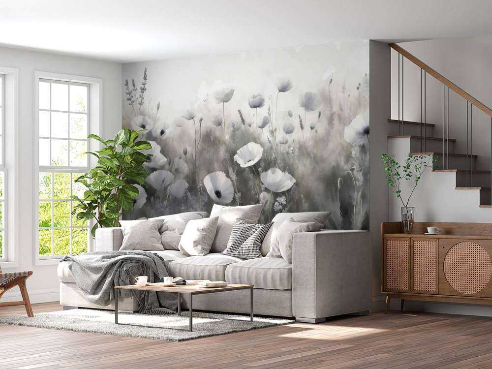 Danse de fleurs sauvages - gris