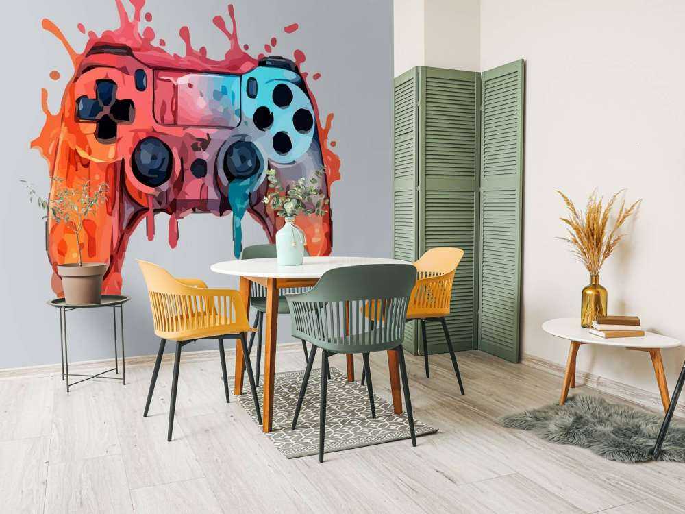 Aquarelle Gamer Éclaboussure