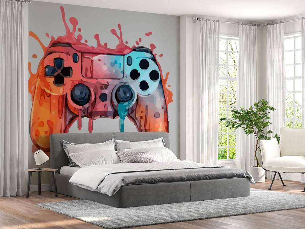 Aquarelle Gamer Éclaboussure