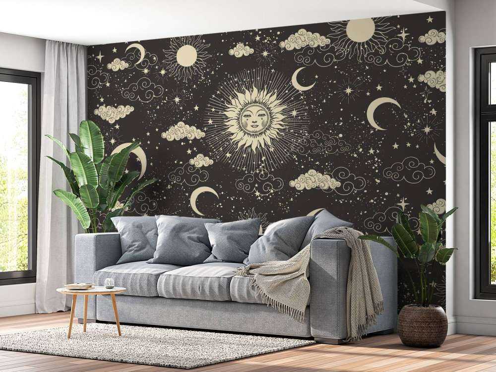 Nuit céleste au style vintage