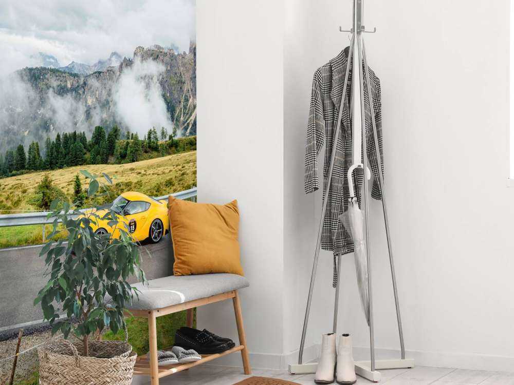 Voitures de sport dans les Dolomites