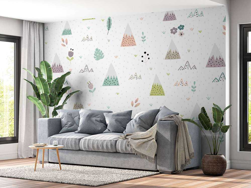 Montagnes, plantes et fleurs