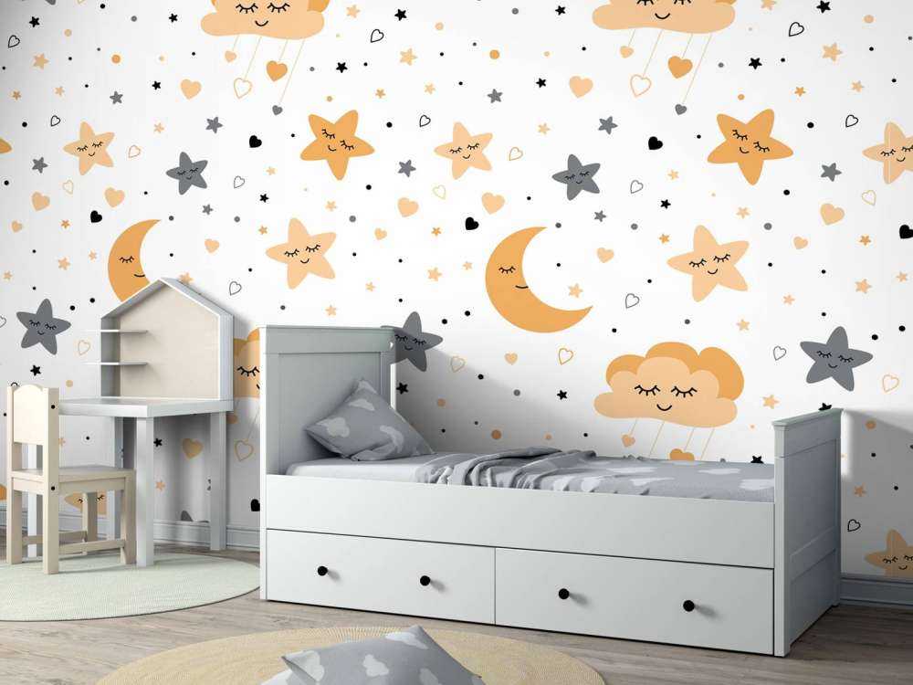 Nuages, lunes et étoiles