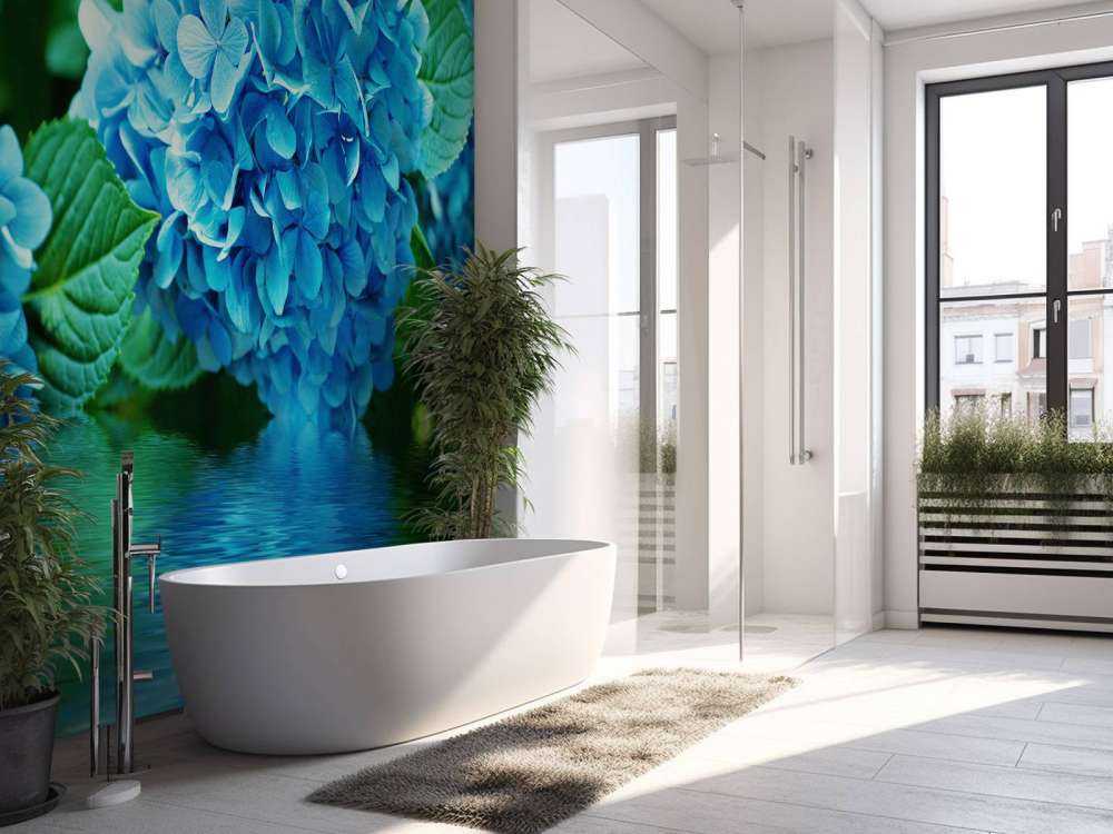 Hortensia dans l'eau