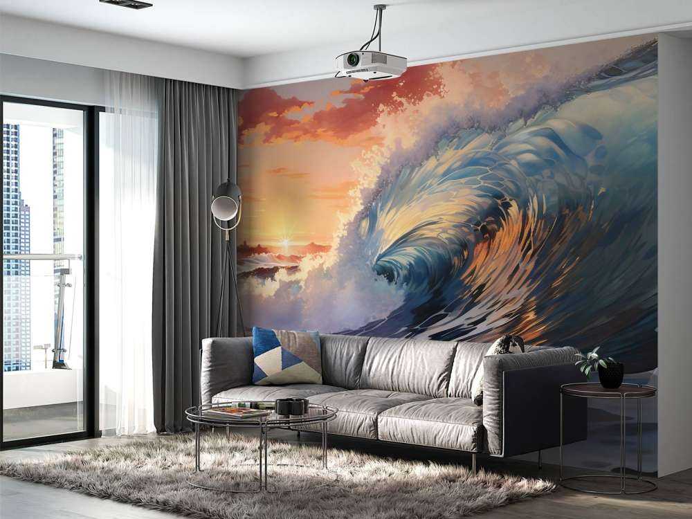 A Wave over the Sunset