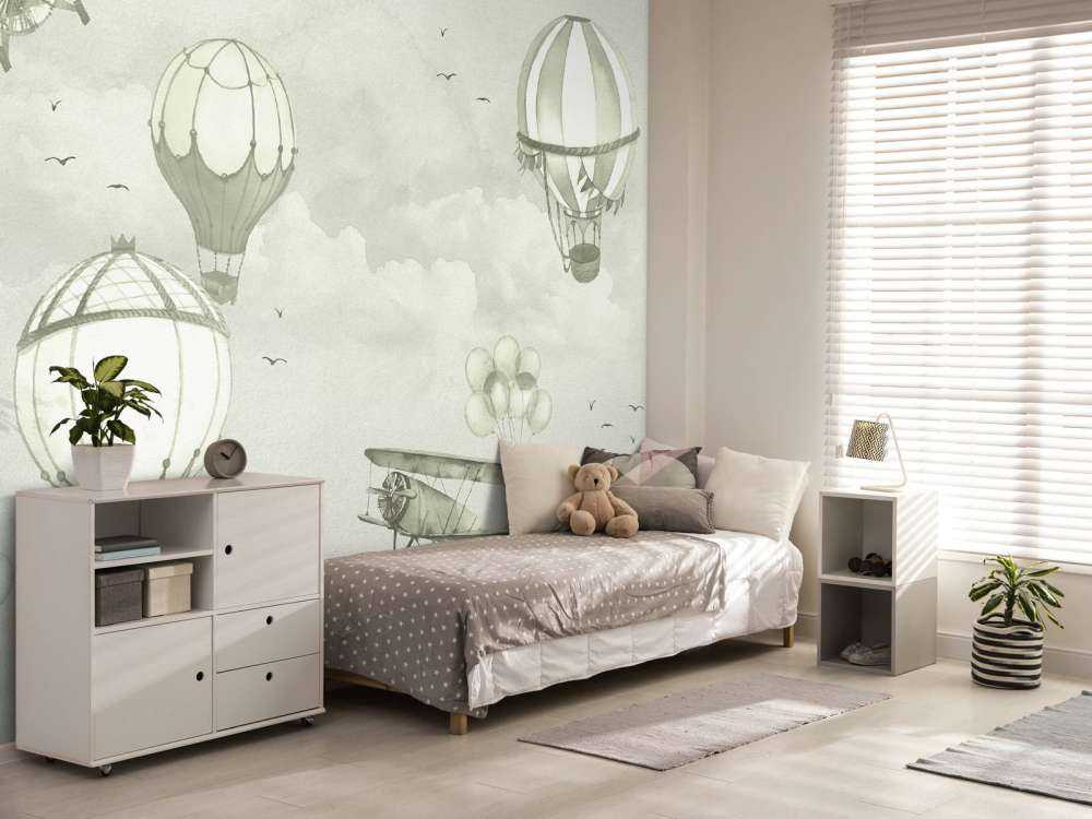 Ballons en vert d'eau