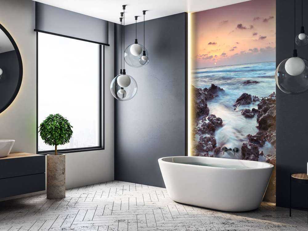 Coucher de soleil au bord de la mer