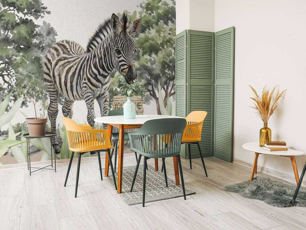 Bébé zèbre dans la nature