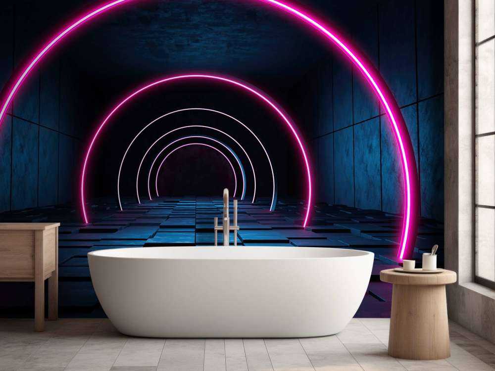 Couloir moderne et futuriste