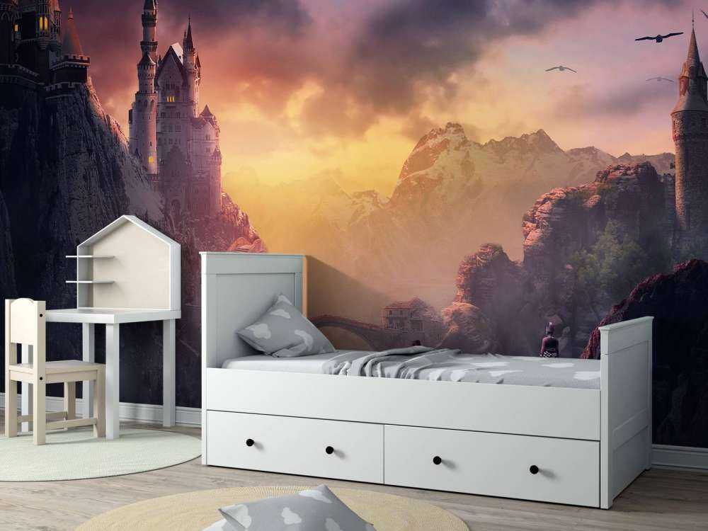 Château au coucher du soleil