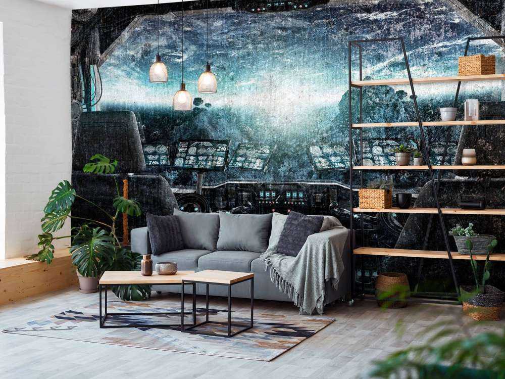 Cockpit d'un vaisseau spatial