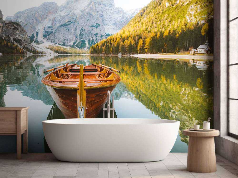 Bateau à rames sur le lac