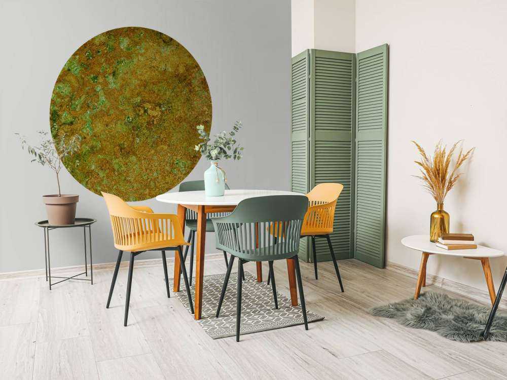 Structure colorée en or