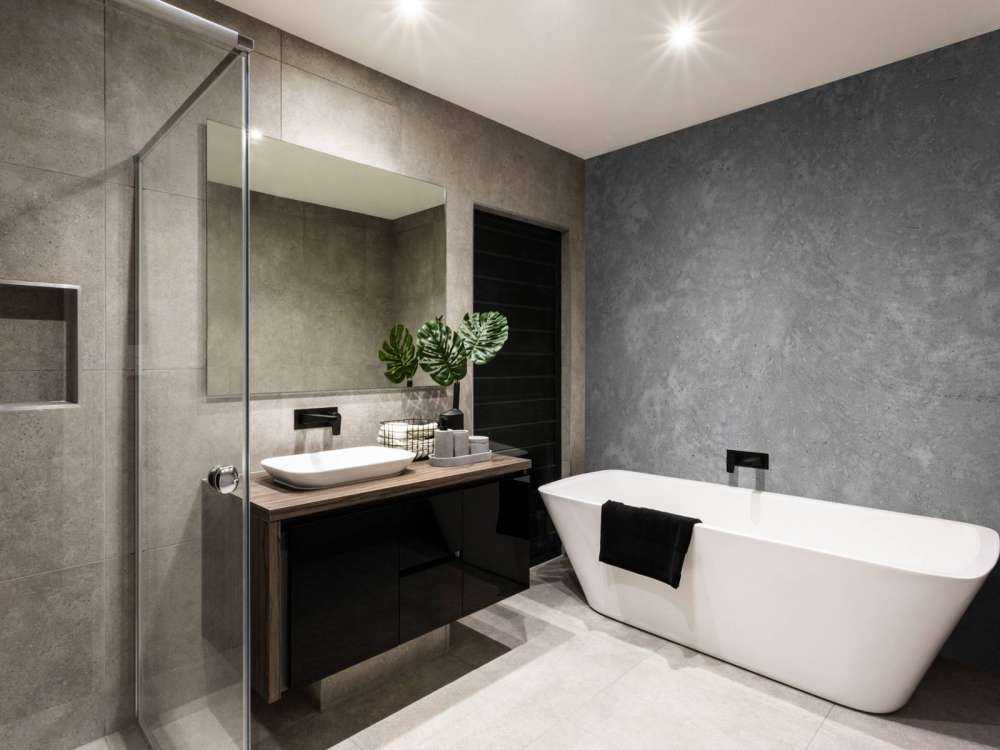 Béton sombre brossé