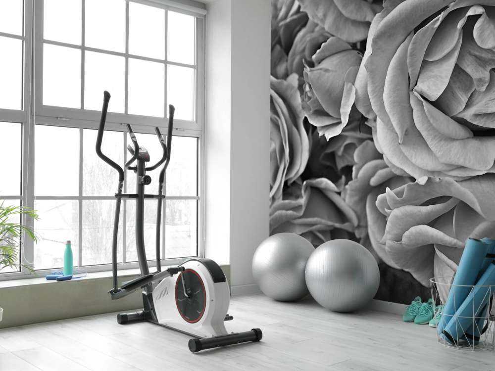 Les roses en noir et blanc