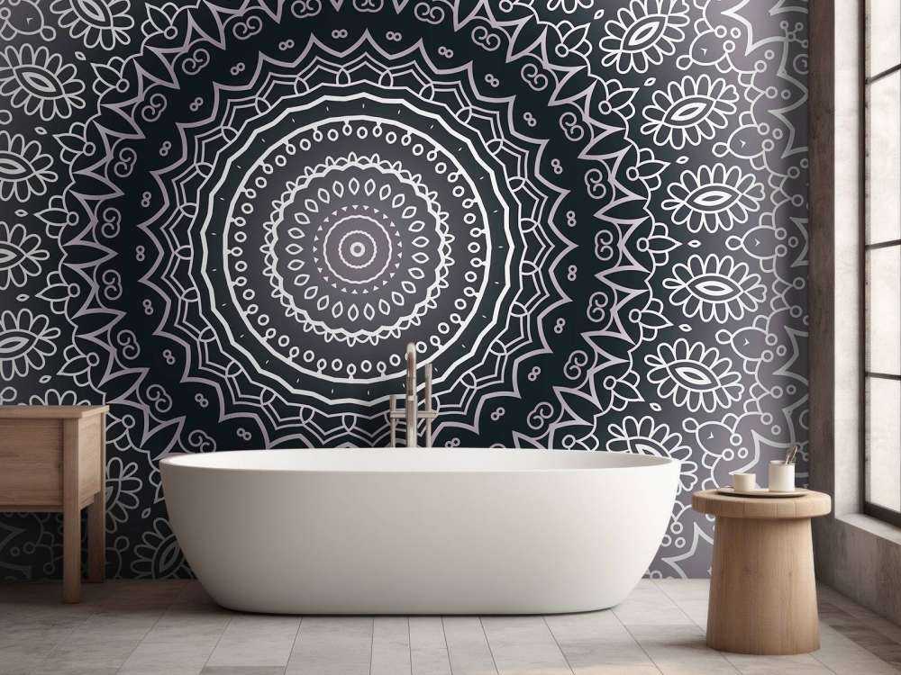 Grey mandala