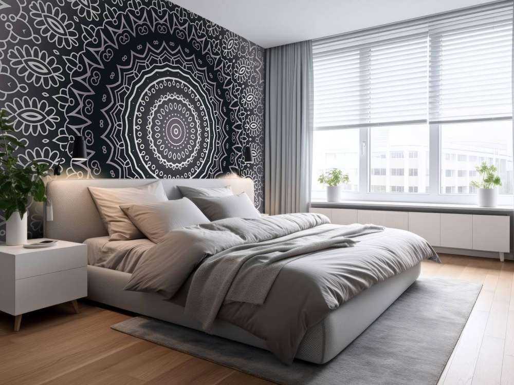 Grey mandala