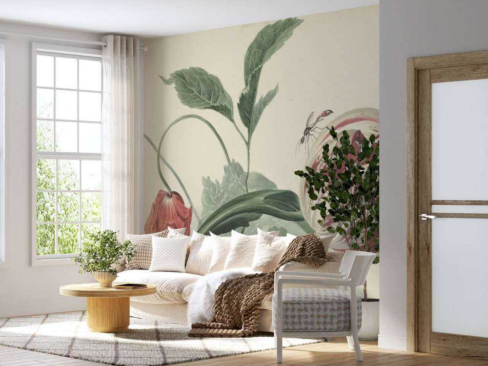 Une tulipe et un coquelicot, Willem van Leen