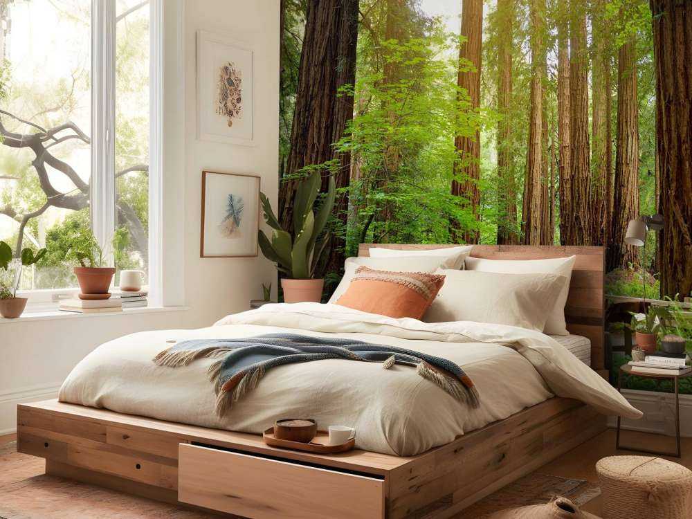 De grands arbres dans un parc