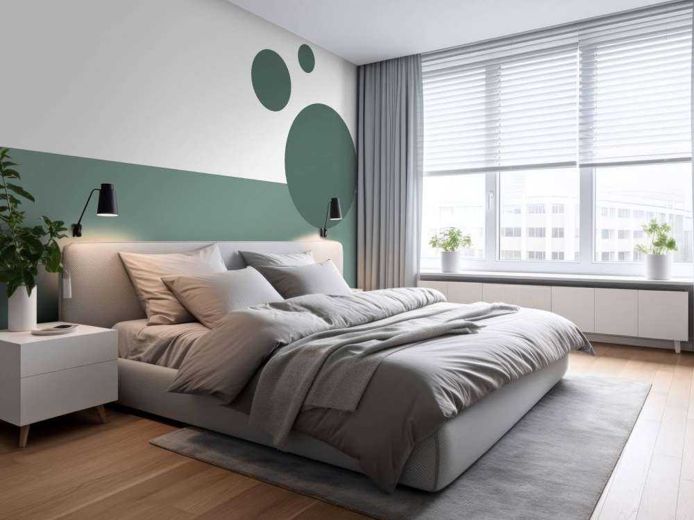 Plaines et cercles, vert