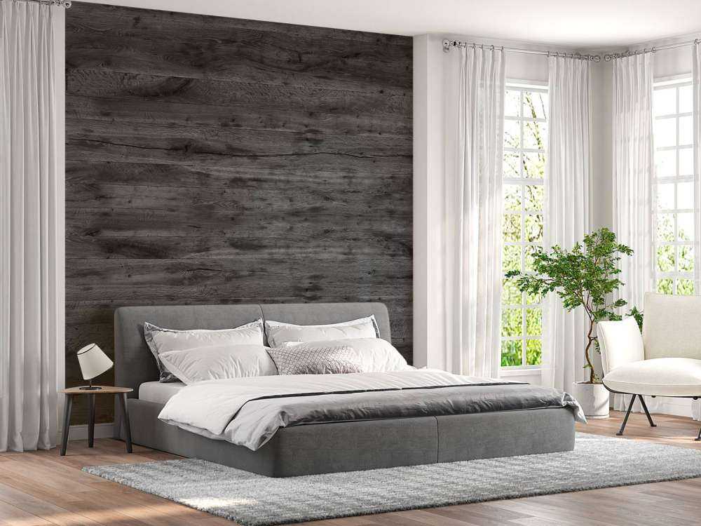 Planches de bois gris