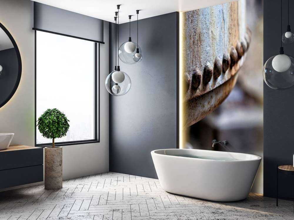 Détail d'une chaudière à vapeur rouillée