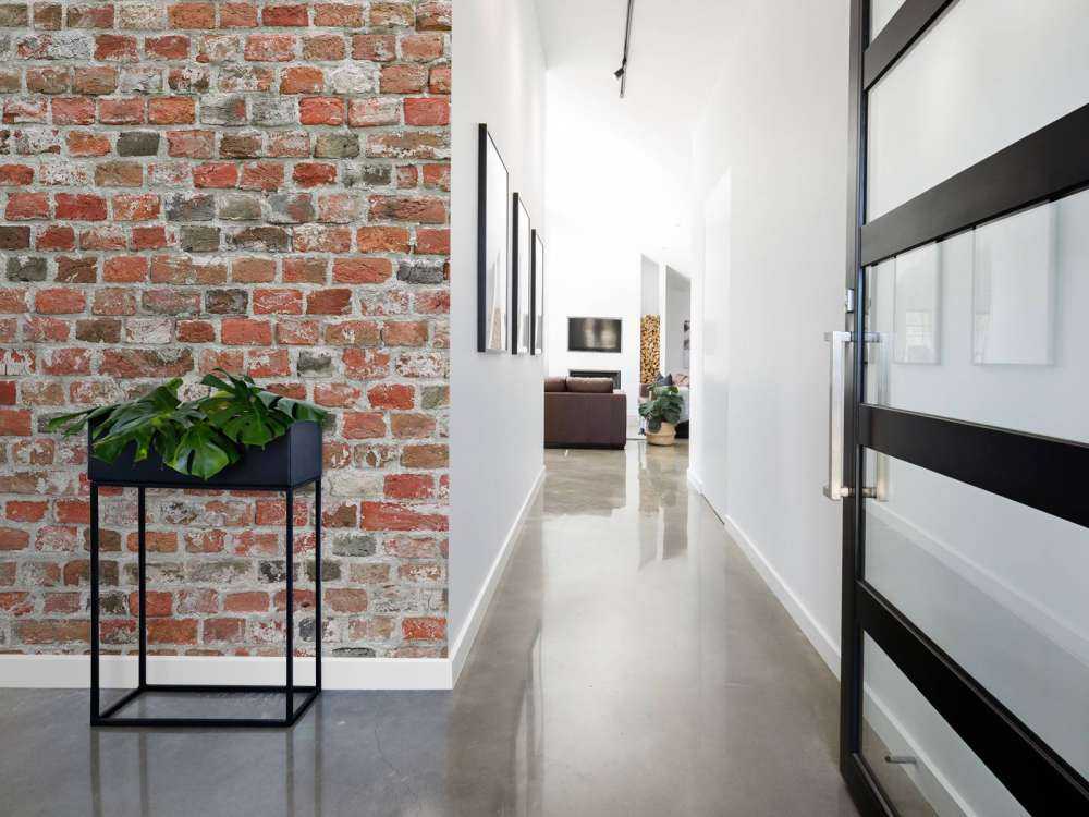 Mur de briques restauré