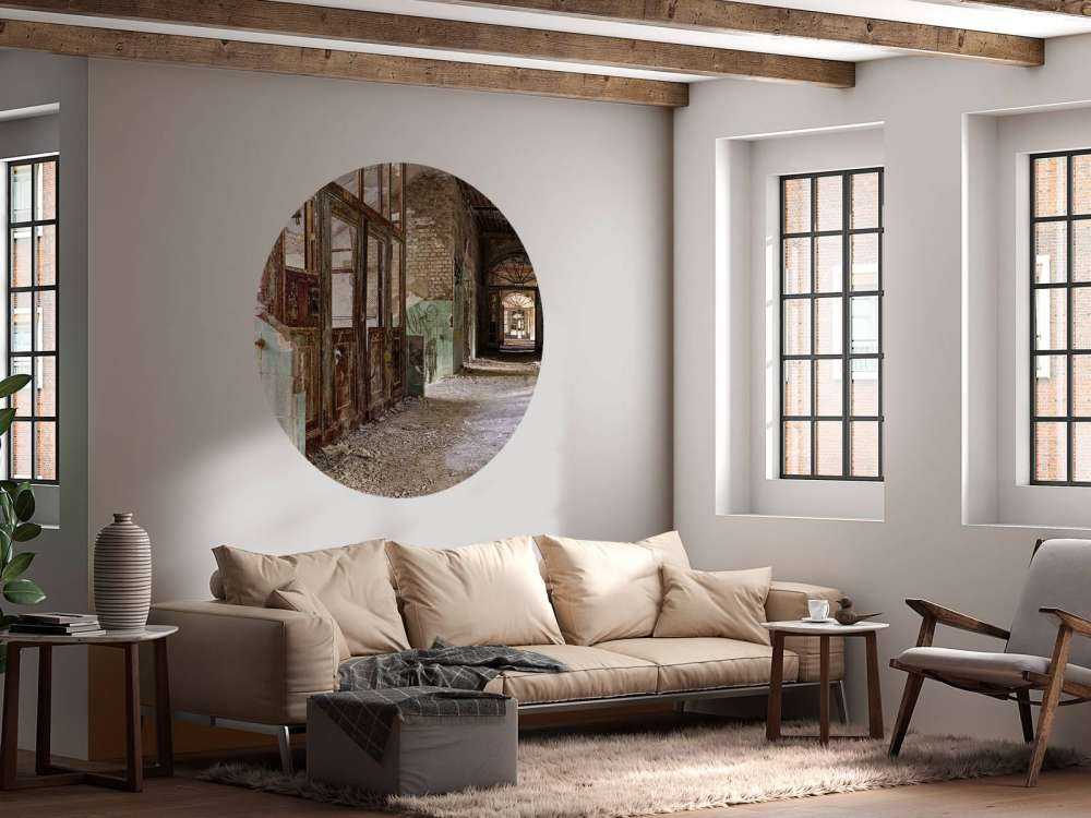 Cage d'escalier dans un bâtiment abandonné