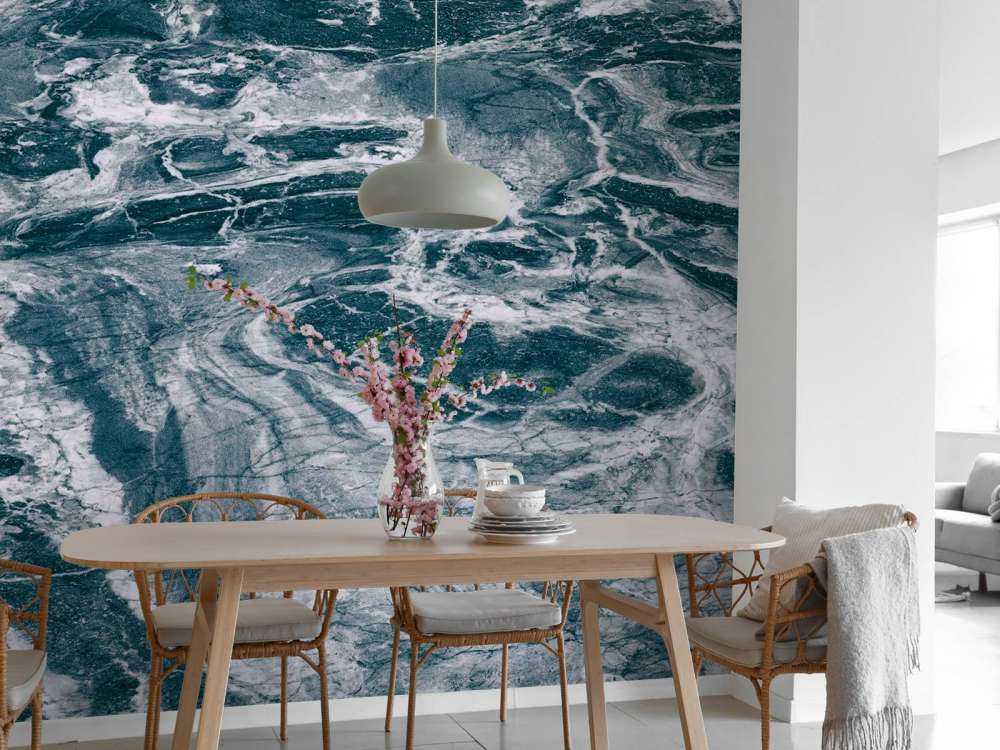 Marbre bleu abstrait