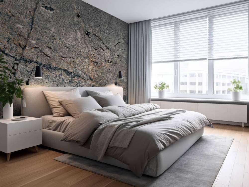 Structure en marbre gris