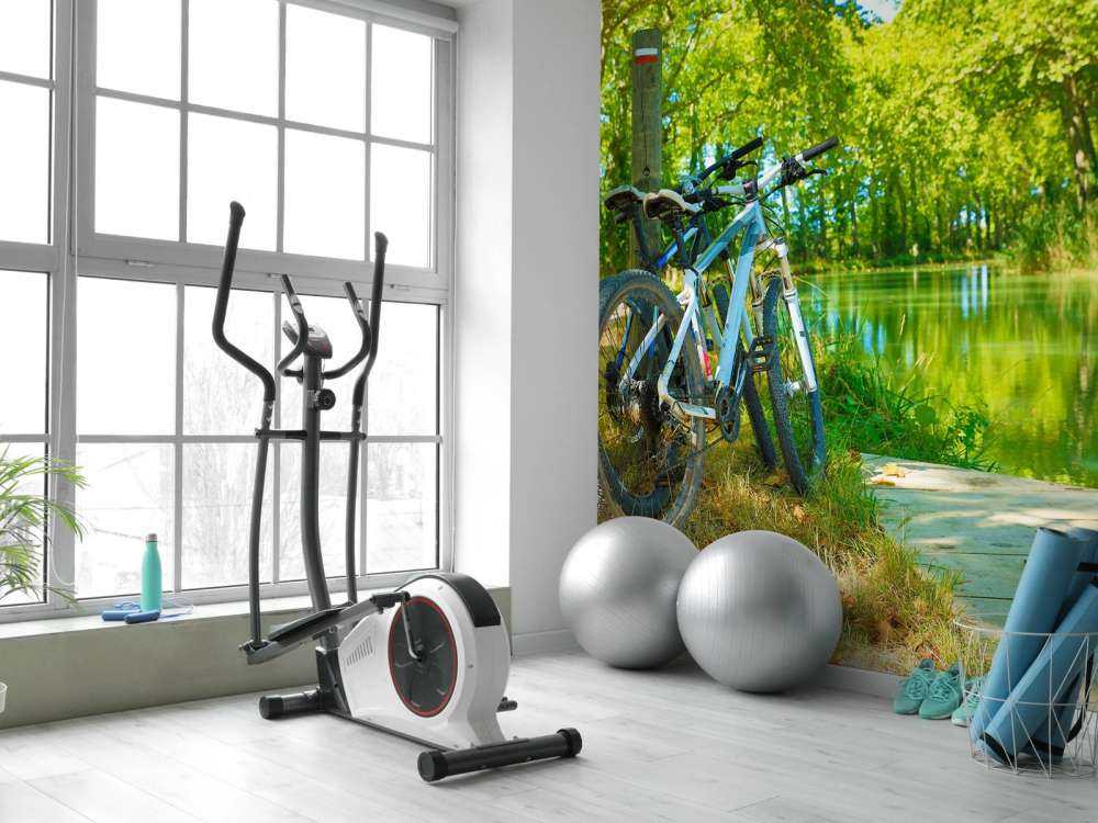 Vélo près d'une rivière