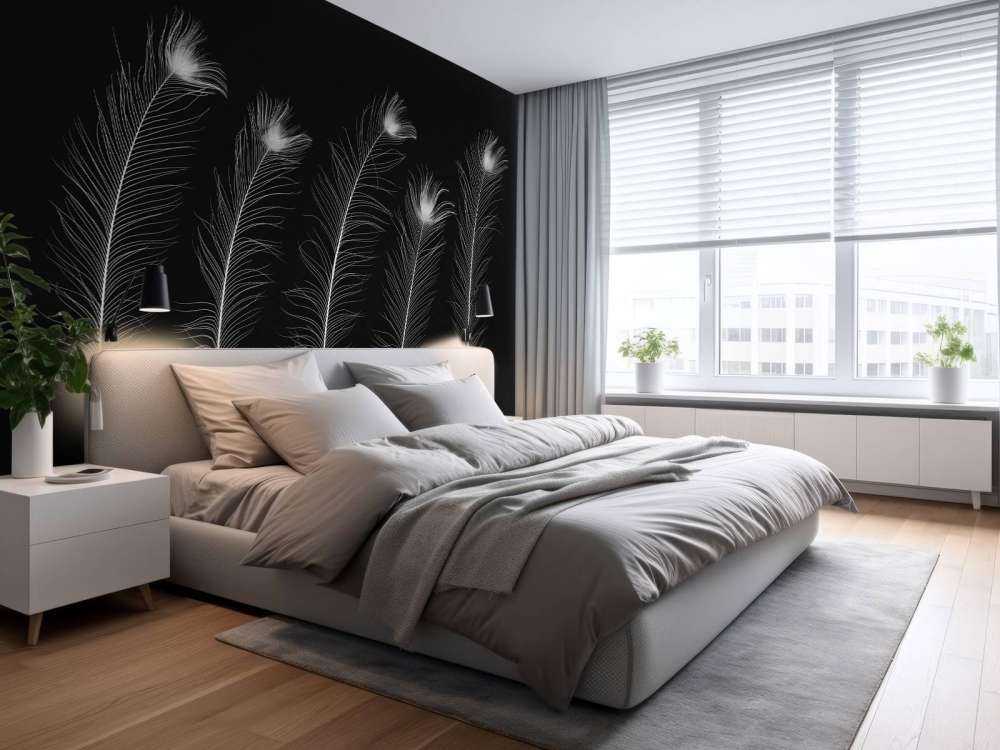 Plumes de paon blanches